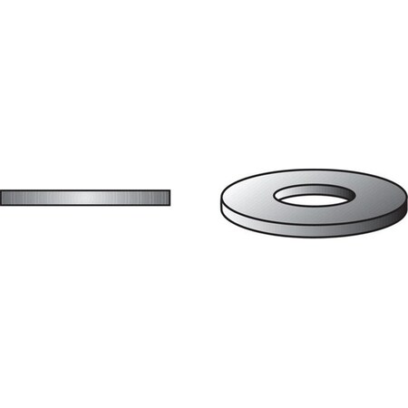 Hillman Flat Washer, For Screw Size 1/2 inch , Steel Yellow Dichromate Finish, 50 PK 54815